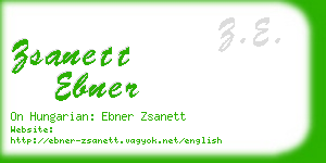 zsanett ebner business card